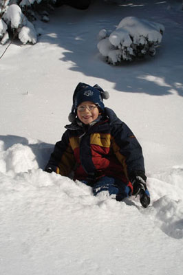 Florian hat immer Spaß im Schnee
